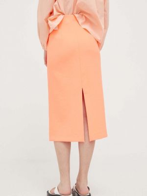Midi sukně Drykorn oranžové