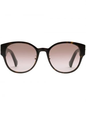 Ριγέ γυαλιά ηλίου Gucci Eyewear καφέ