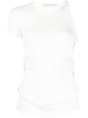 Asimetriškas marškinėliai Christopher Esber balta