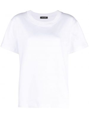 Памучна тениска Styland бяло