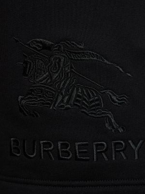 Kraťasy s výšivkou jersey Burberry černé