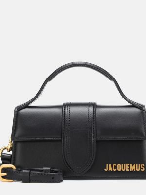 Кожаная сумка через плечо Jacquemus черная