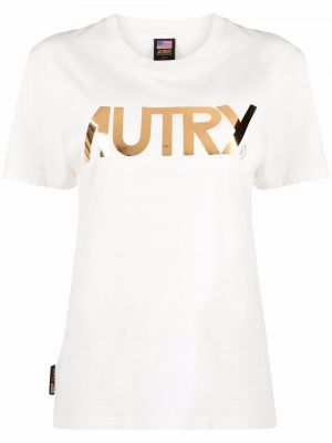 Camiseta con estampado Autry blanco