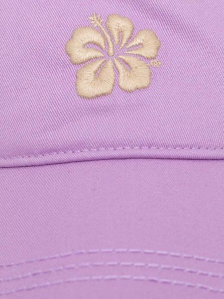 Хлопковая кепка Roxy фиолетовая