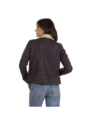 Женская куртка Wrangler из искусственной кожи на подкладке из шерпы Wrangler коричневый