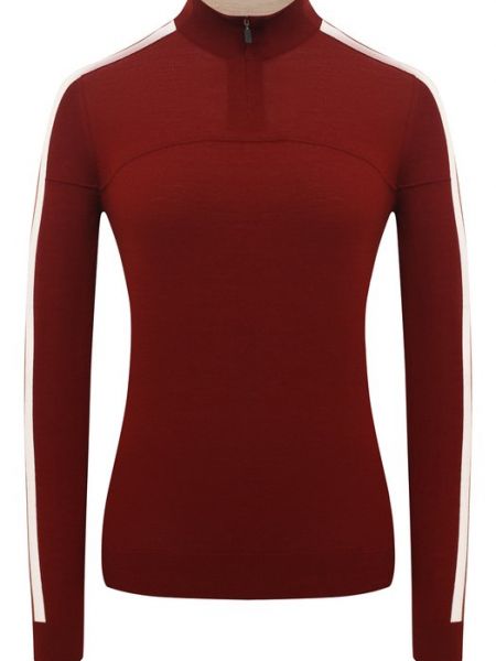 Шерстяной пуловер Loro Piana бордовый