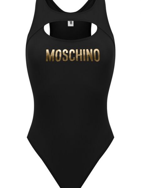 Слитный купальник Moschino черный