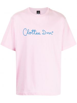Camiseta con estampado Clot rosa