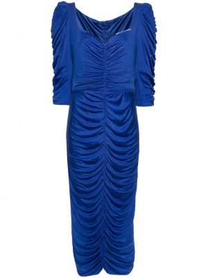 Dlouhé šaty Costarellos modré