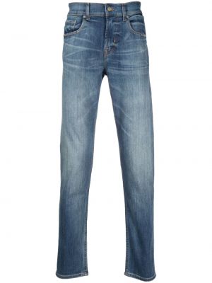 Slim fit skinny jeans aus baumwoll 7 For All Mankind blau