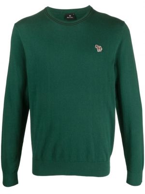 Памучен пуловер Ps Paul Smith зелено