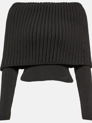 Пуловер Alaã¯a черно