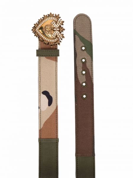 Herzmuster gürtel mit print mit camouflage-print Dolce & Gabbana