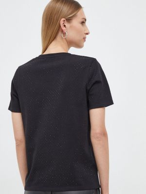 Bavlněné tričko Silvian Heach černé