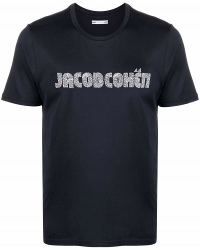 Camiseta con estampado Jacob Cohen azul