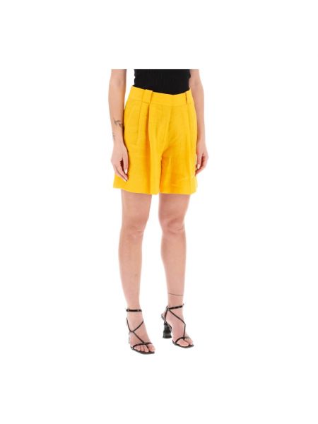 Pantalones cortos de lino Blazé Milano amarillo