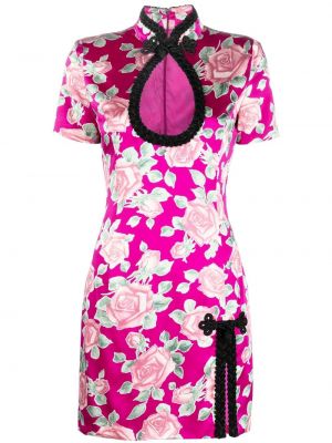 Trykt dress Alessandra Rich rosa