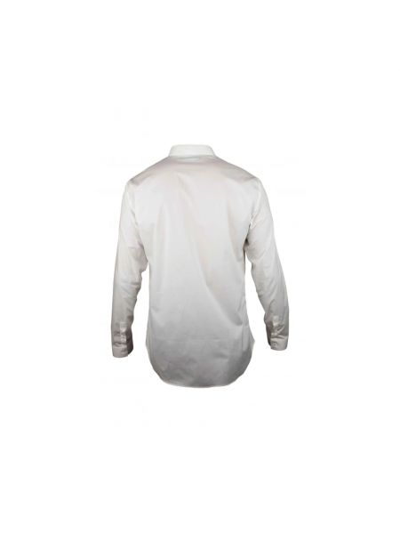 Camisa con botones roto de algodón Philipp Plein blanco