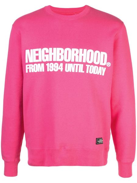 Hanorac cu imagine Neighborhood roz