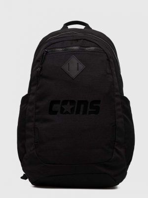Czarny plecak z nadrukiem Converse
