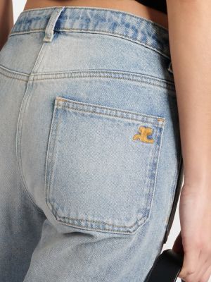 Low waist straight jeans ausgestellt Courreges