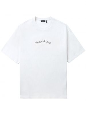 Raštuotas marškinėliai Five Cm balta
