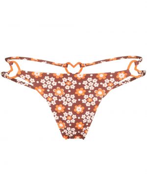 Trykt floral bikini Frankies Bikinis brun