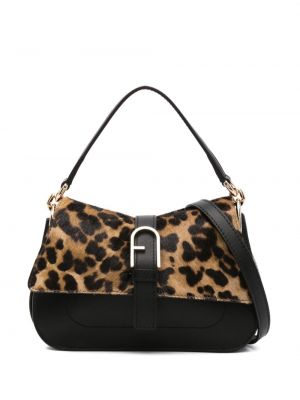 Nákupná taška s potlačou s leopardím vzorom Furla