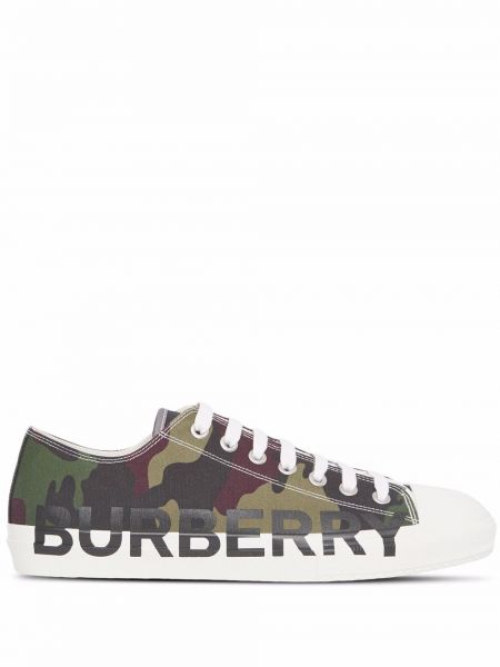 Zapatillas con cordones Burberry verde