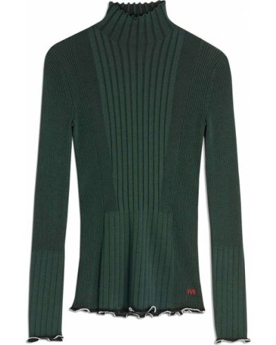 Пуловер Victoria Victoria Beckham зелено