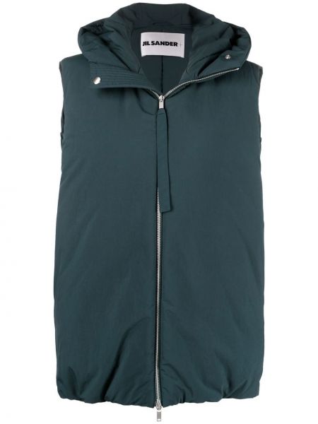 Zip vest Jil Sander grønn