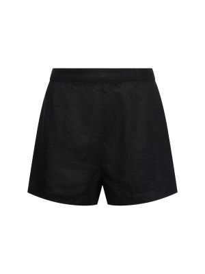Pantalones cortos de lino Posse negro