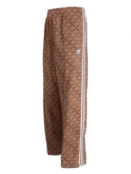 Pantalon classique en coton à imprimé Adidas
