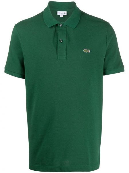 Polo krekls ar izšuvumiem Lacoste zaļš