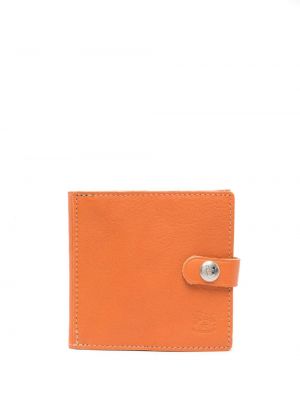 Kožená peněženka Il Bisonte oranžová