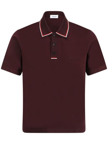 Poloshirt Ferragamo rød