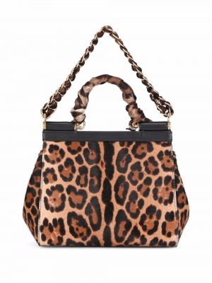 Leopardí taška přes rameno s potiskem Dolce & Gabbana