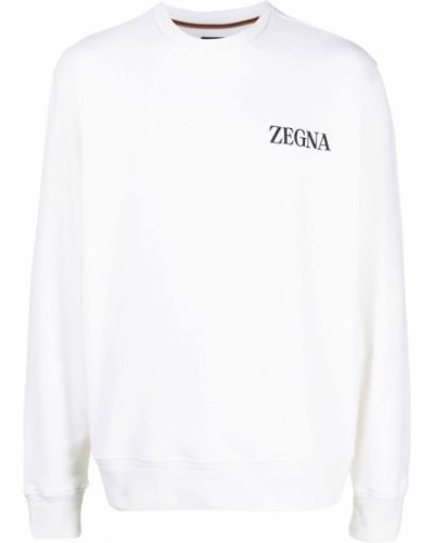 Sweatshirt mit print Zegna weiß