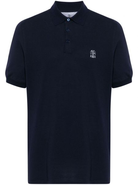 Poloshirt Brunello Cucinelli blå