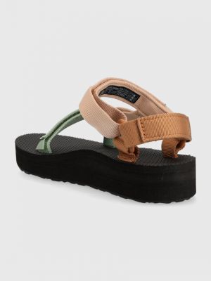 Sandale cu platformă Teva maro