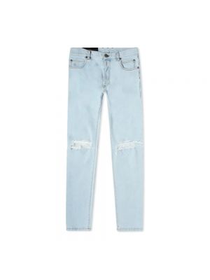 Jeans skinny distressed Balmain Blu