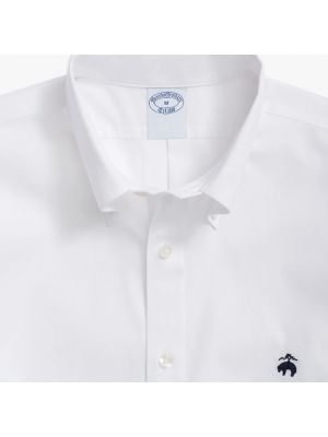 Daunen hemd mit geknöpfter mit button-down-kagen Brooks Brothers weiß