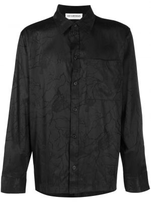 Длинная рубашка длинная Han Kjobenhavn, черная