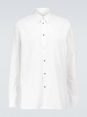 Памучна риза с дълъг ръкав Givenchy бяло
