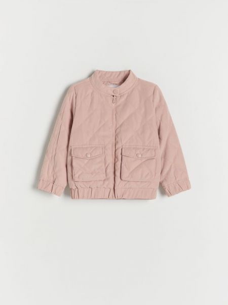 Pikowana kurtka Reserved różowa