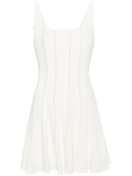 Φουσκωμένο φόρεμα από κρεπ Cinq A Sept λευκό