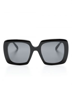 Okulary przeciwsłoneczne oversize Moncler Eyewear czarne