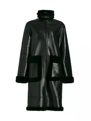 Лаковое кожаное пальто Helmut Lang