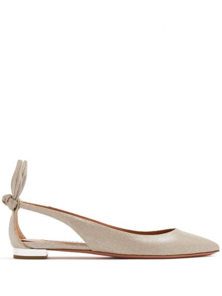 Chaussures de ville avec noeuds Aquazzura beige