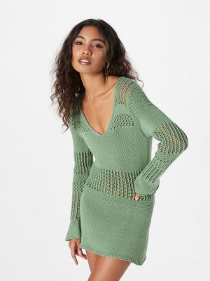 Pletené pletené šaty Shyx zelená